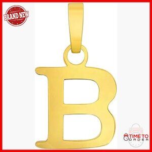 Solid 14k Gold Mini Initial Block Letter Charm Pendant